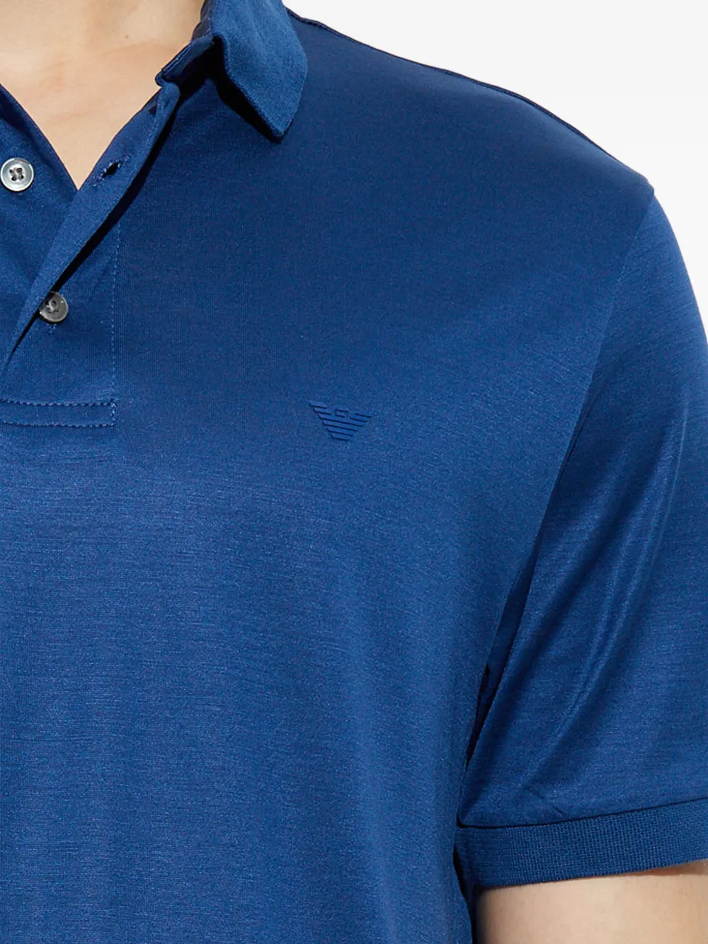 Emporio Armani short-sleeve polo shirt Blauw