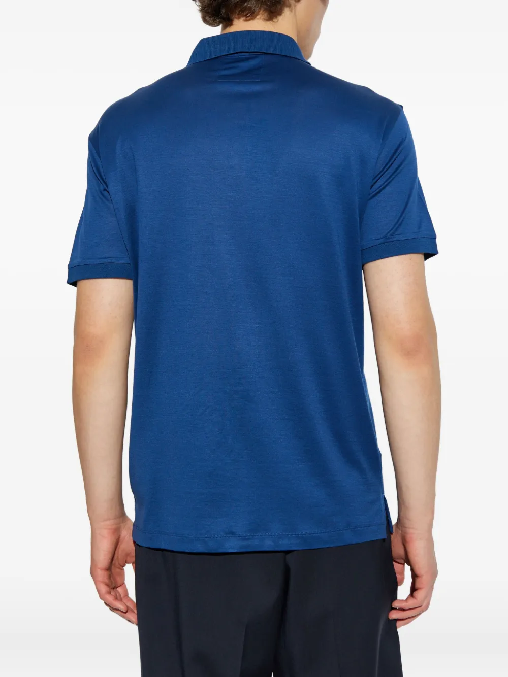Emporio Armani short-sleeve polo shirt Blauw