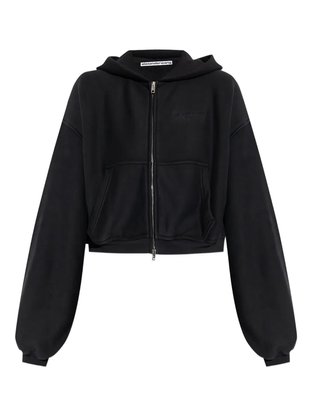 Alexander Wang Hoodie met rits Zwart