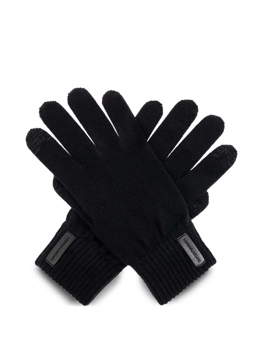 Emporio Armani logo-patch gloves | Image 2