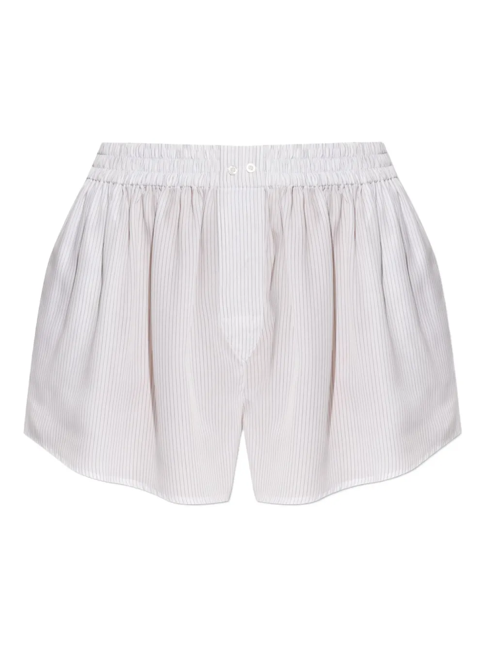 Alexander Wang pinstripe elastic-waist shorts Wit