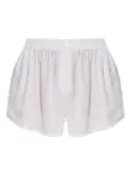 Alexander Wang pinstripe elastic-waist shorts - White