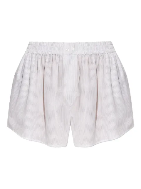 Alexander Wang Short risca de giz com cós elástico