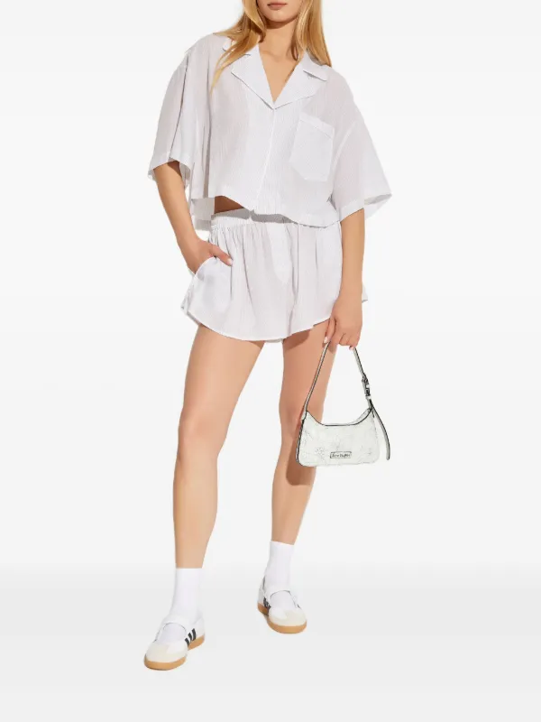 Alexander wang ストライプショートパンツ Alexander Wang ストライプ ショートパンツ | ホワイト | FARFETCH JP