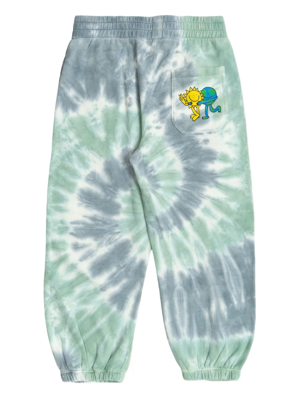 Stella McCartney Kids tie-dye swirl trousers Groen