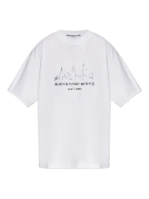 Alexander Wang city skyline-print T-shirt