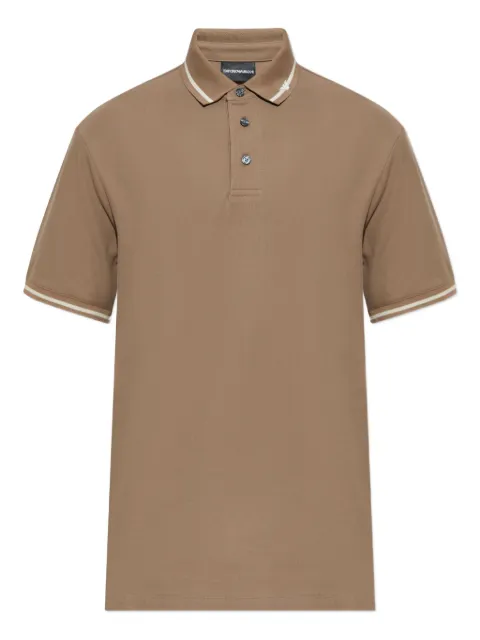 Emporio Armani tipped polo shirt