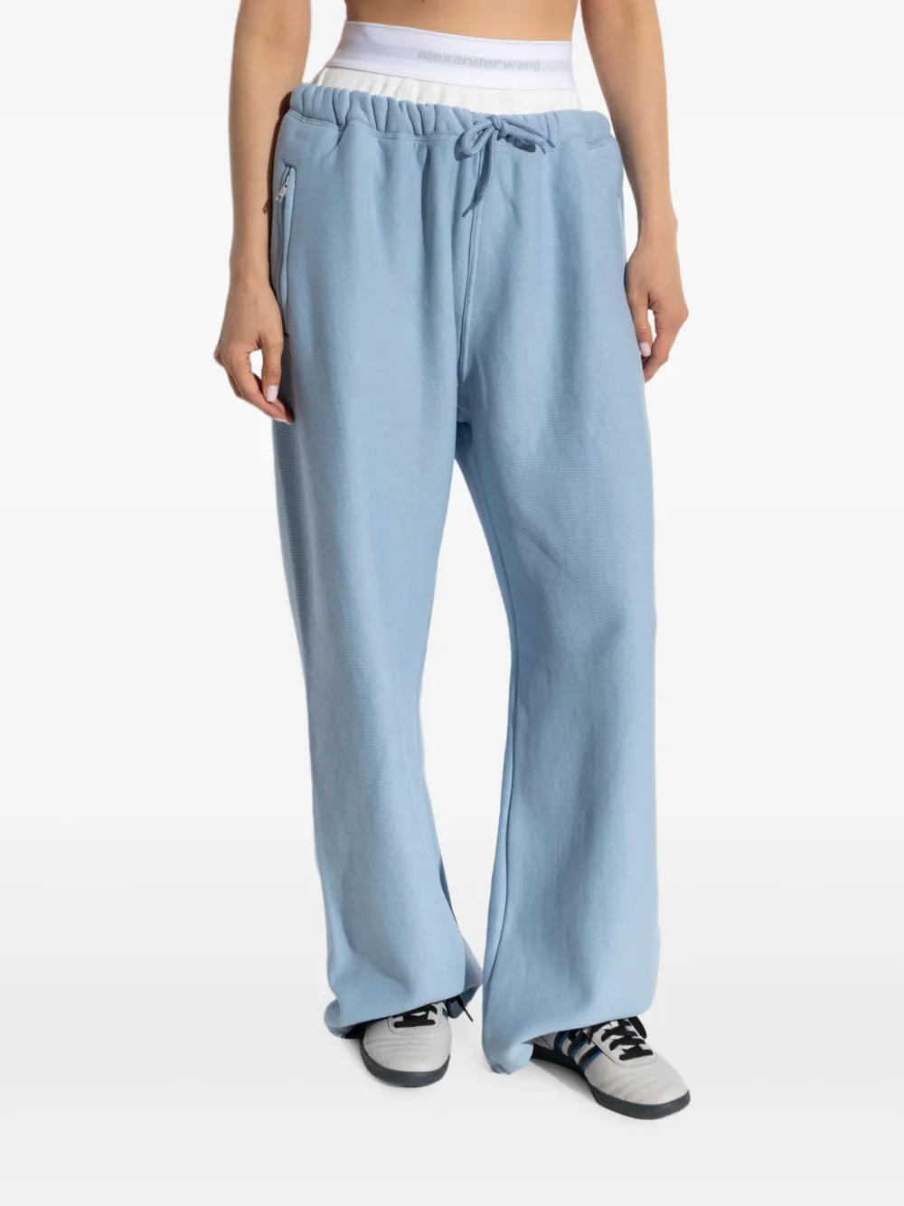 Alexander Wang drawstring pocket trousers Blauw