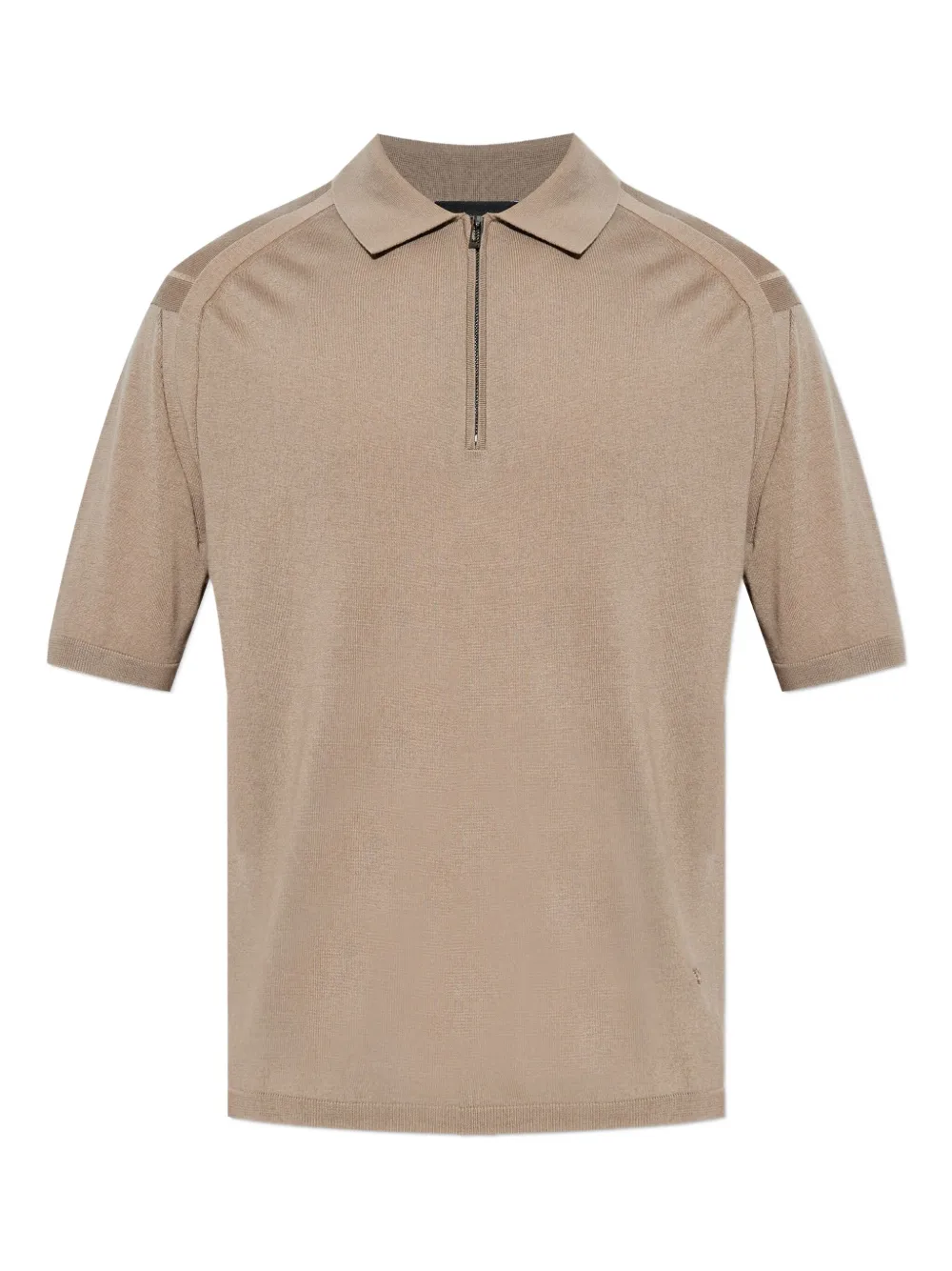 Emporio Armani half-zip polo shirt Beige