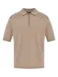 Emporio Armani half-zip polo shirt - Neutrals