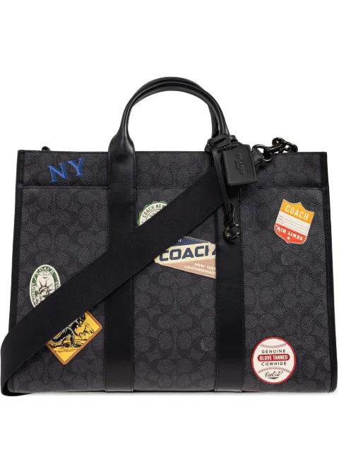 Coach patch-detail tote bag