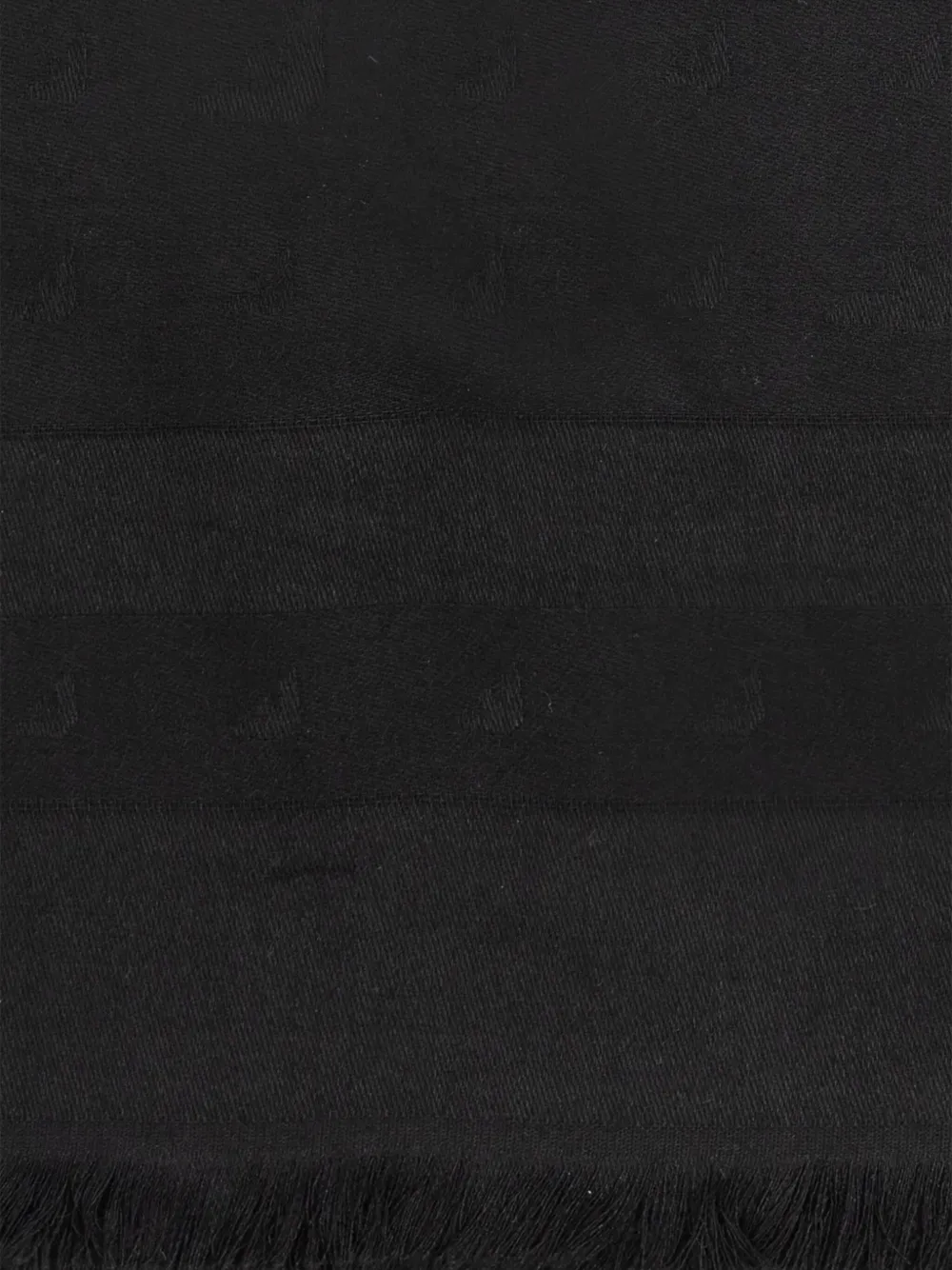 Emporio Armani eagle-emblem fringed scarf | Image 2