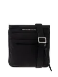 Emporio Armani logo-plaque messenger bag - Black