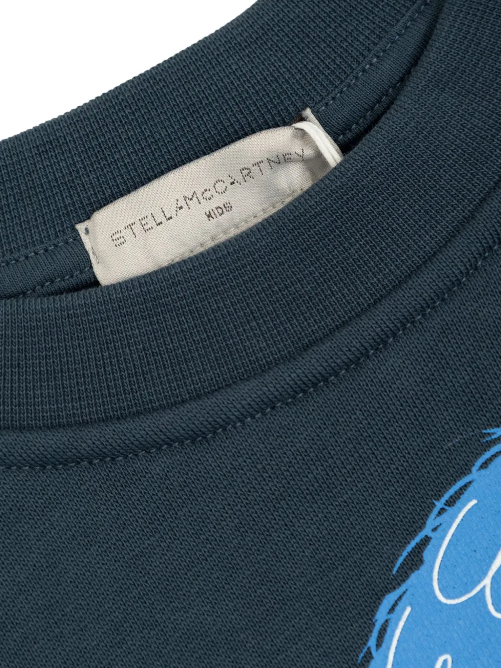 Stella McCartney Kids monster-print sweatshirt Blauw