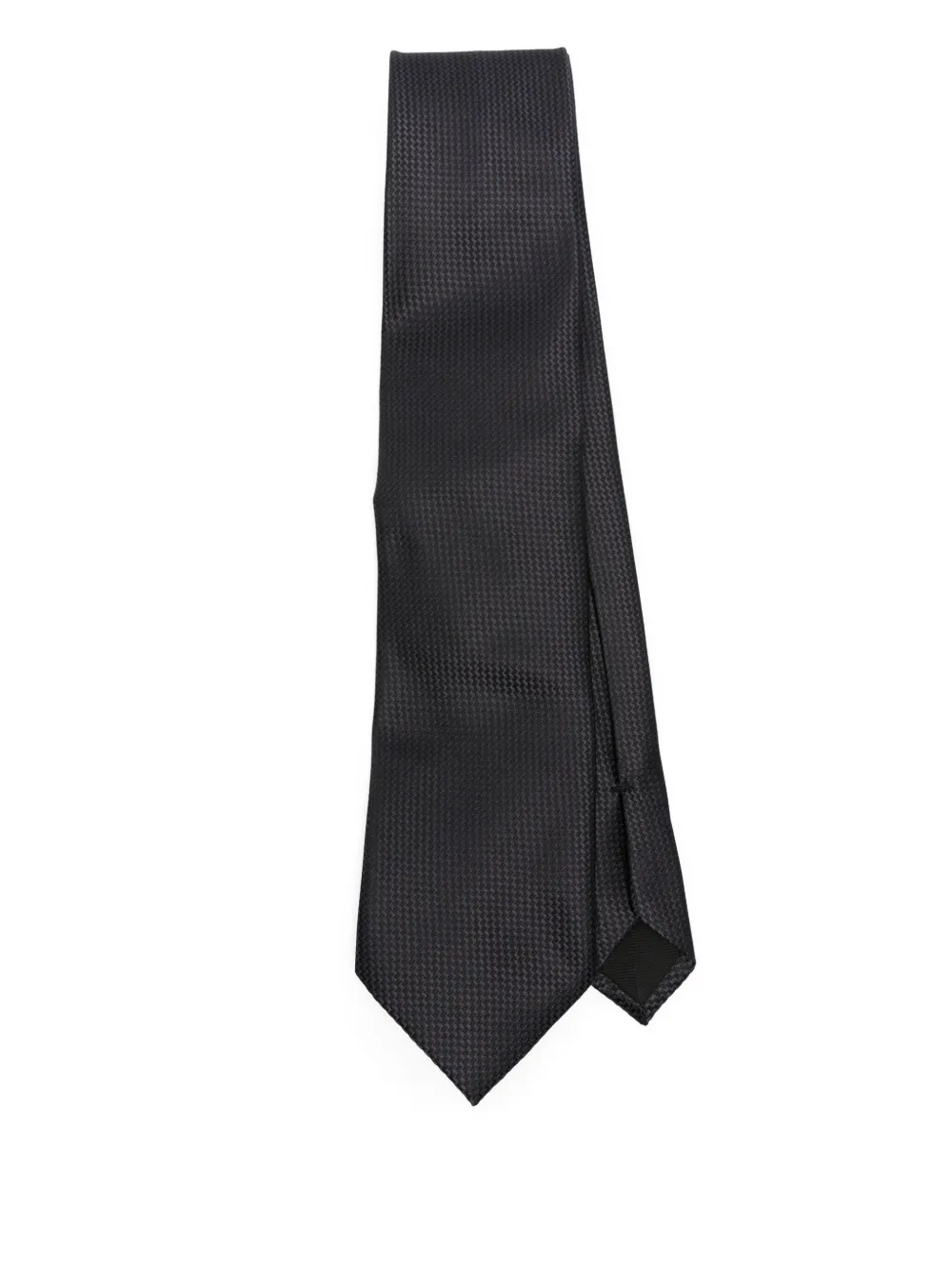 TOM FORD textured silk tie Zwart