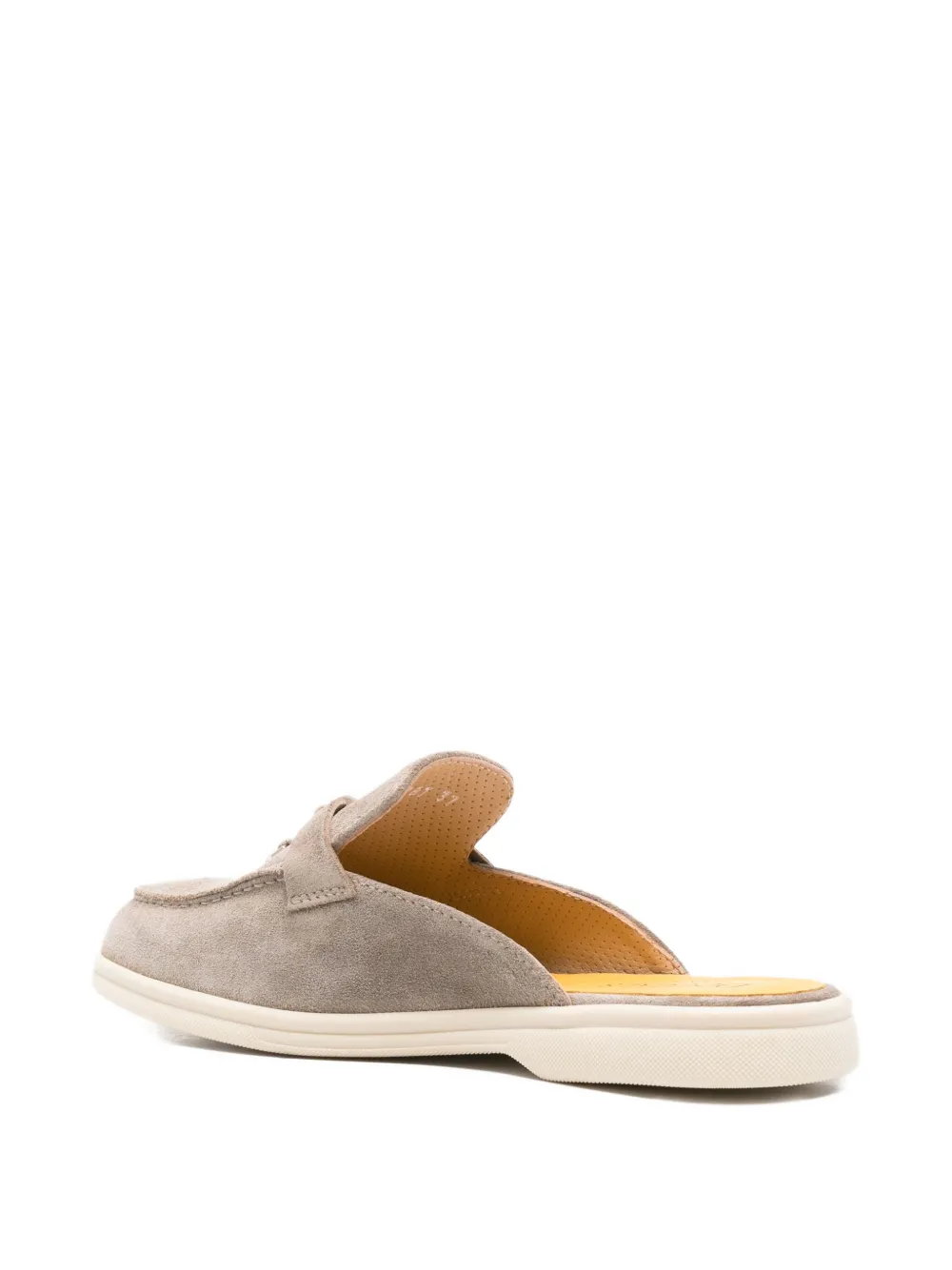Doucal's suede-leather mules Grey
