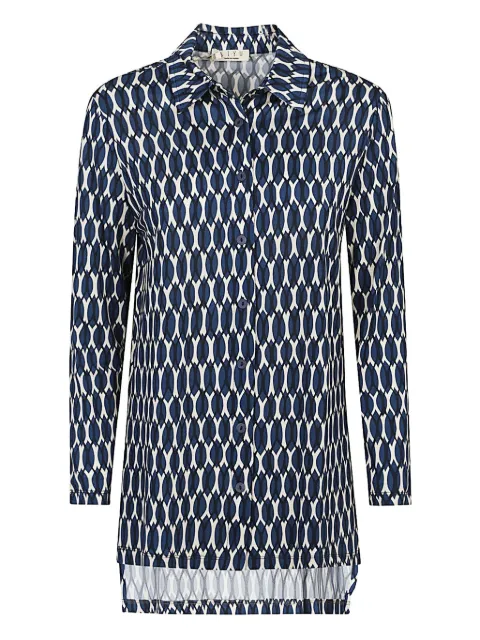 Siyu polo-collar long-sleeve shirt