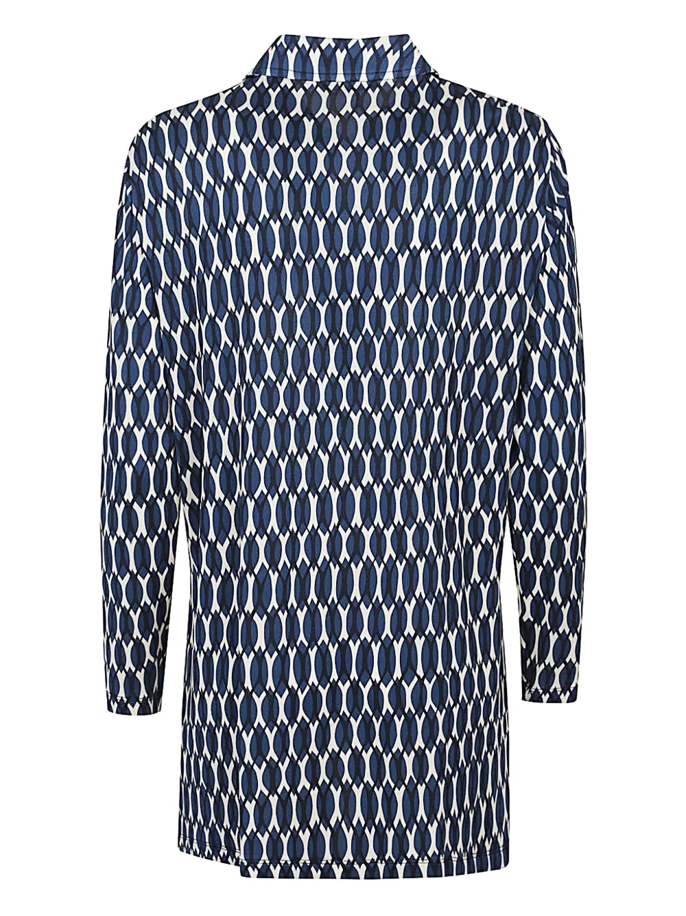 Siyu Polo-collar Long-sleeve Shirt In Blue