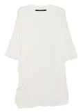 Julius draped T-shirt - Neutrals
