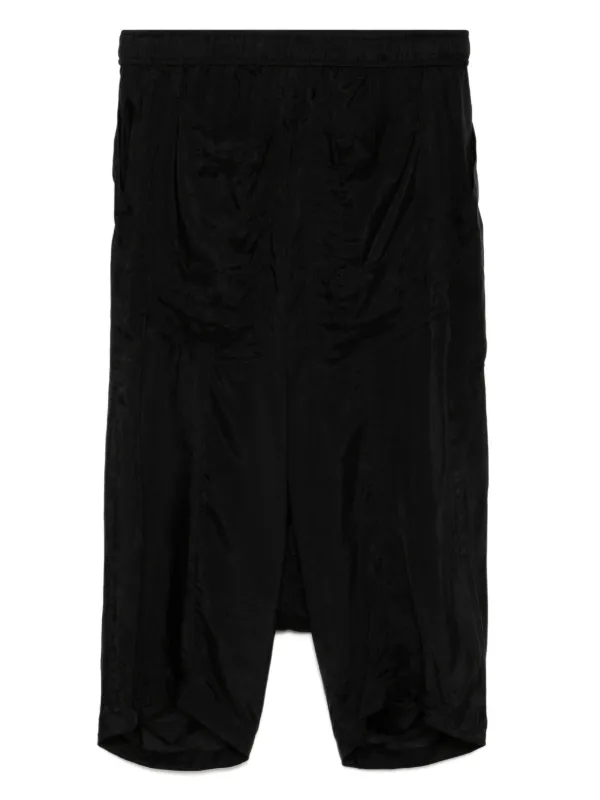 Julius Glide drop-crotch Shorts | Black | FARFETCH FI