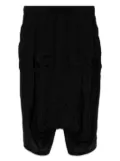 Julius Glide drop-crotch shorts - Black