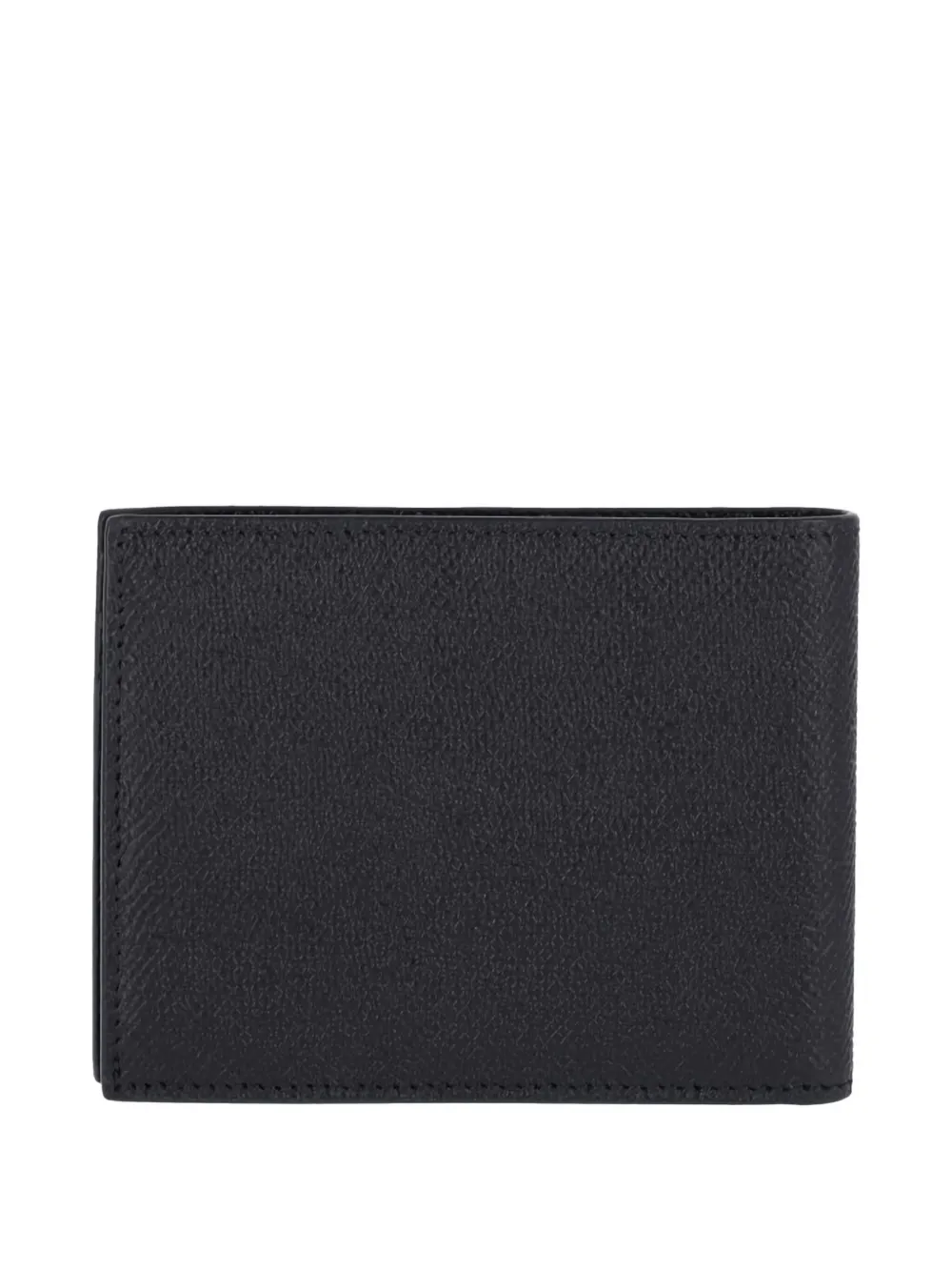 Ferragamo leather keyring wallet Zwart