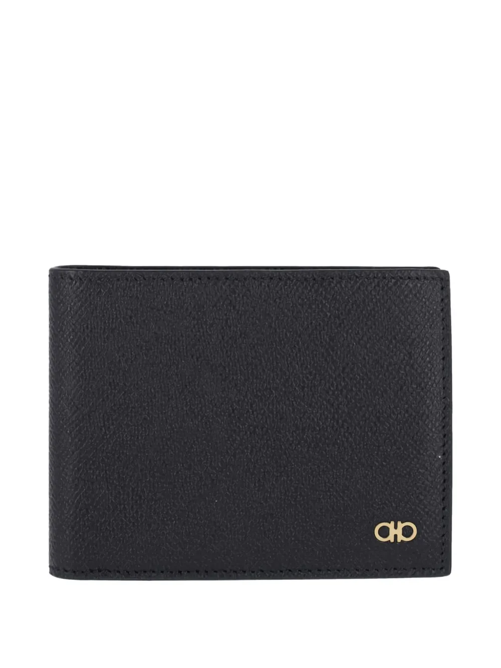 Ferragamo Gancini Wallet And Keyring Set In Black