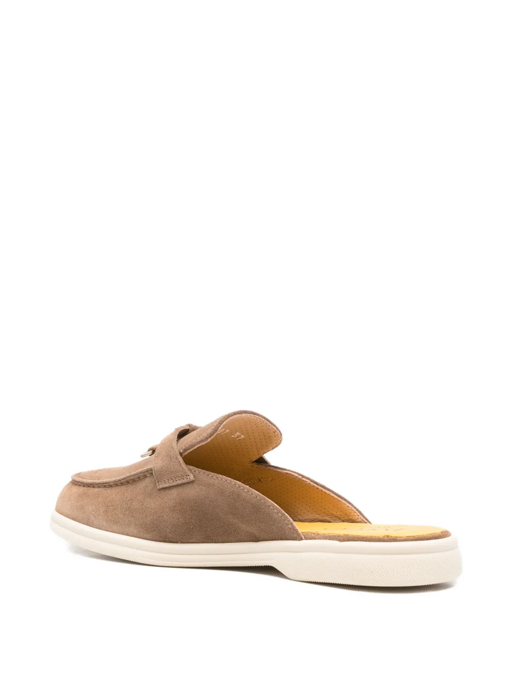Doucal's tassel-embellished suede mules Neutrals