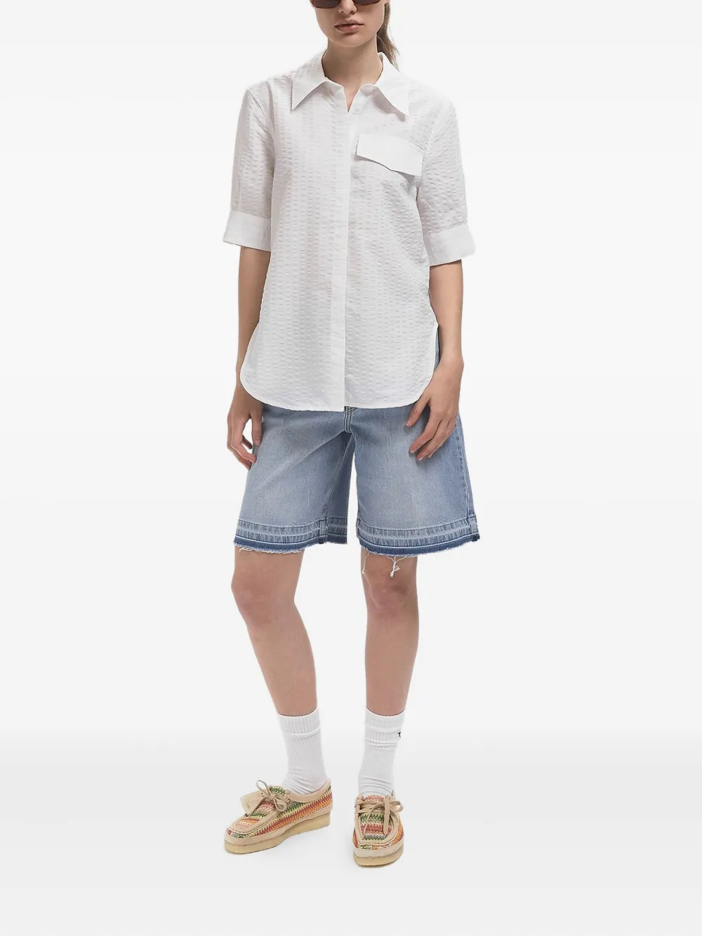 Baum Und Pferdgarten chest-pocket short-sleeve shirt - Wit