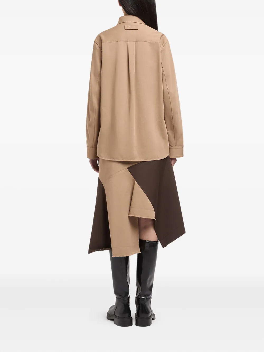 Ports 1961 Blouse met klepzakken Beige