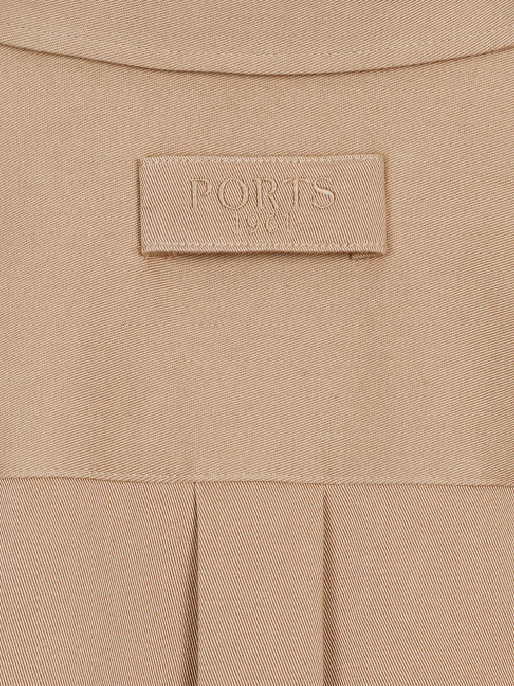 Ports 1961 Blouse met klepzakken Beige