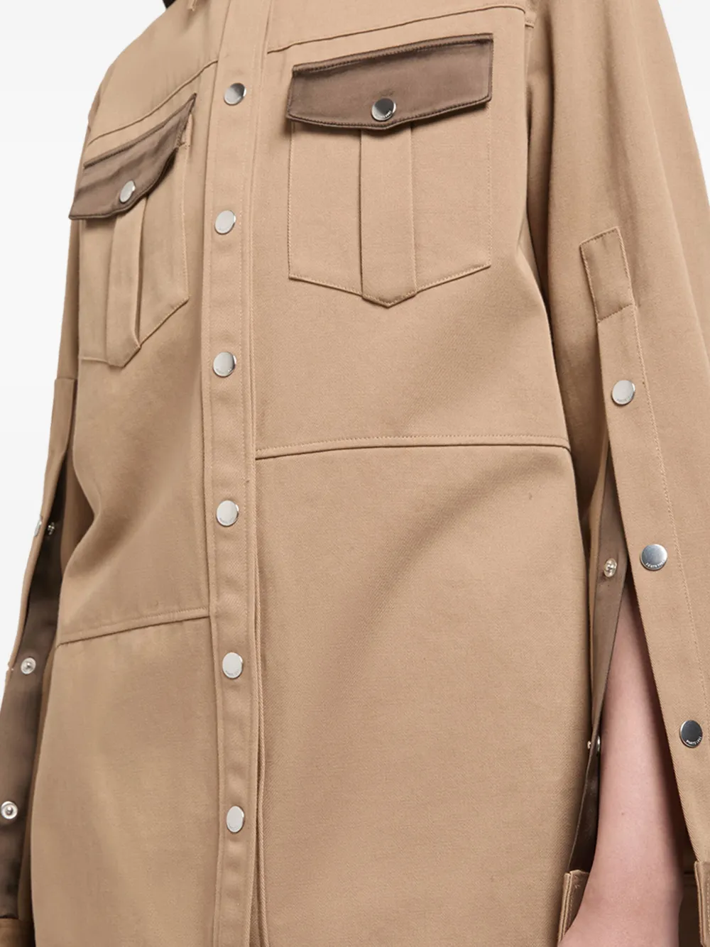Ports 1961 Blouse met klepzakken Beige