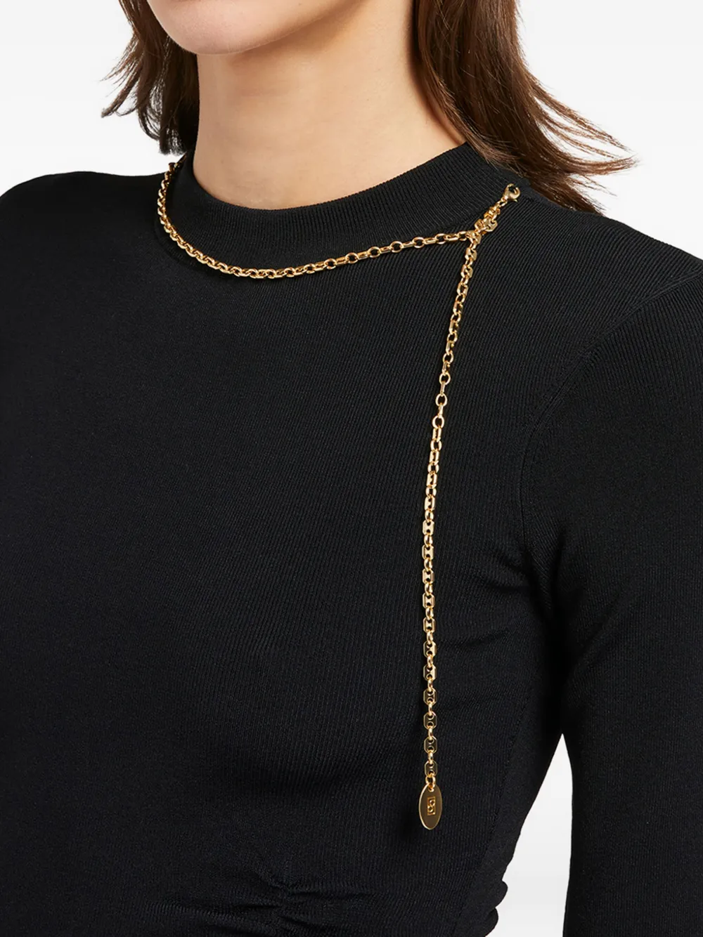 Ports 1961 Top verfraaid met ketting 999-BLACK