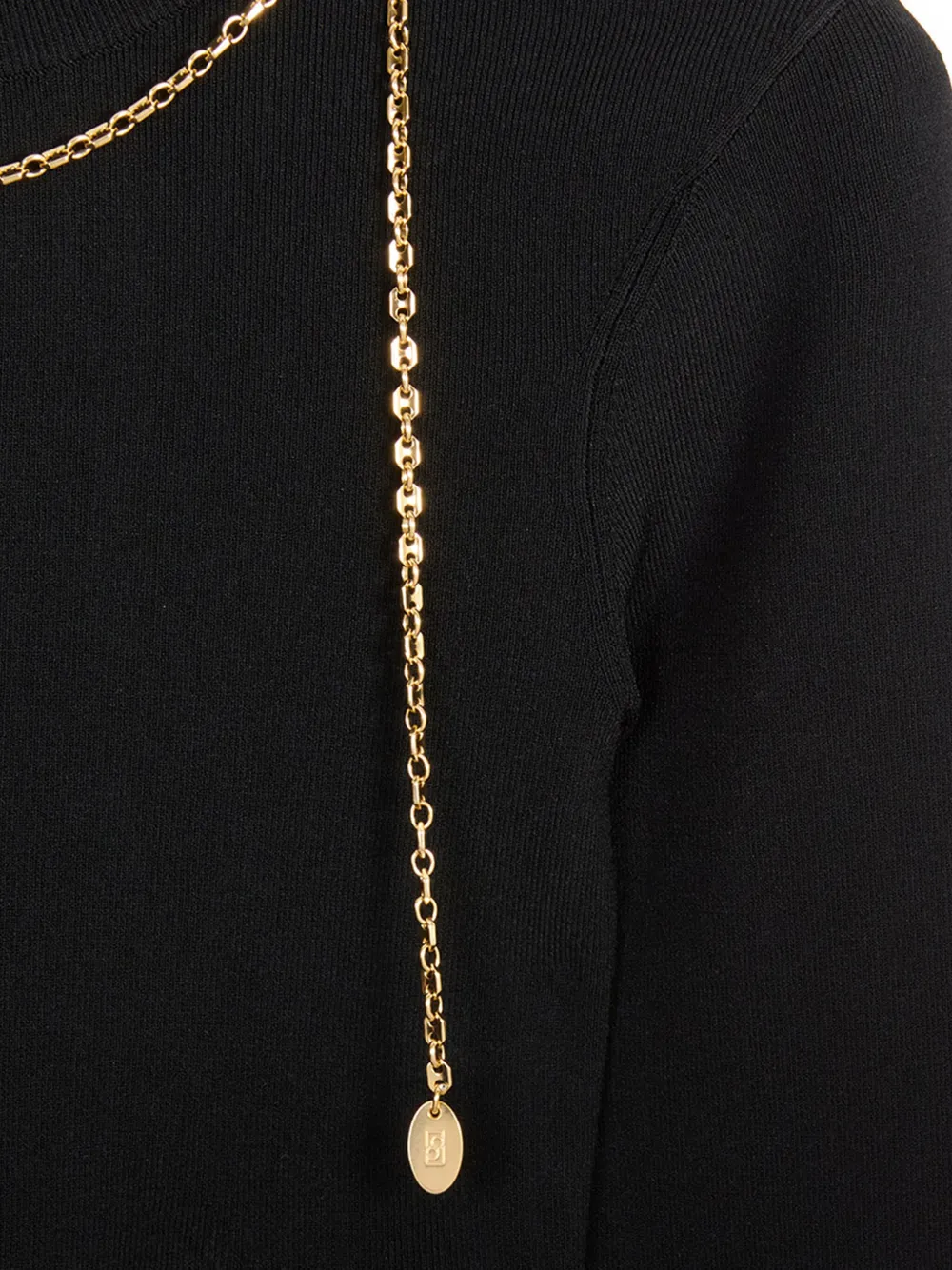 Ports 1961 Top verfraaid met ketting 999-BLACK