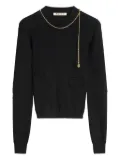 Ports 1961 chain-embellished top - 999-BLACK