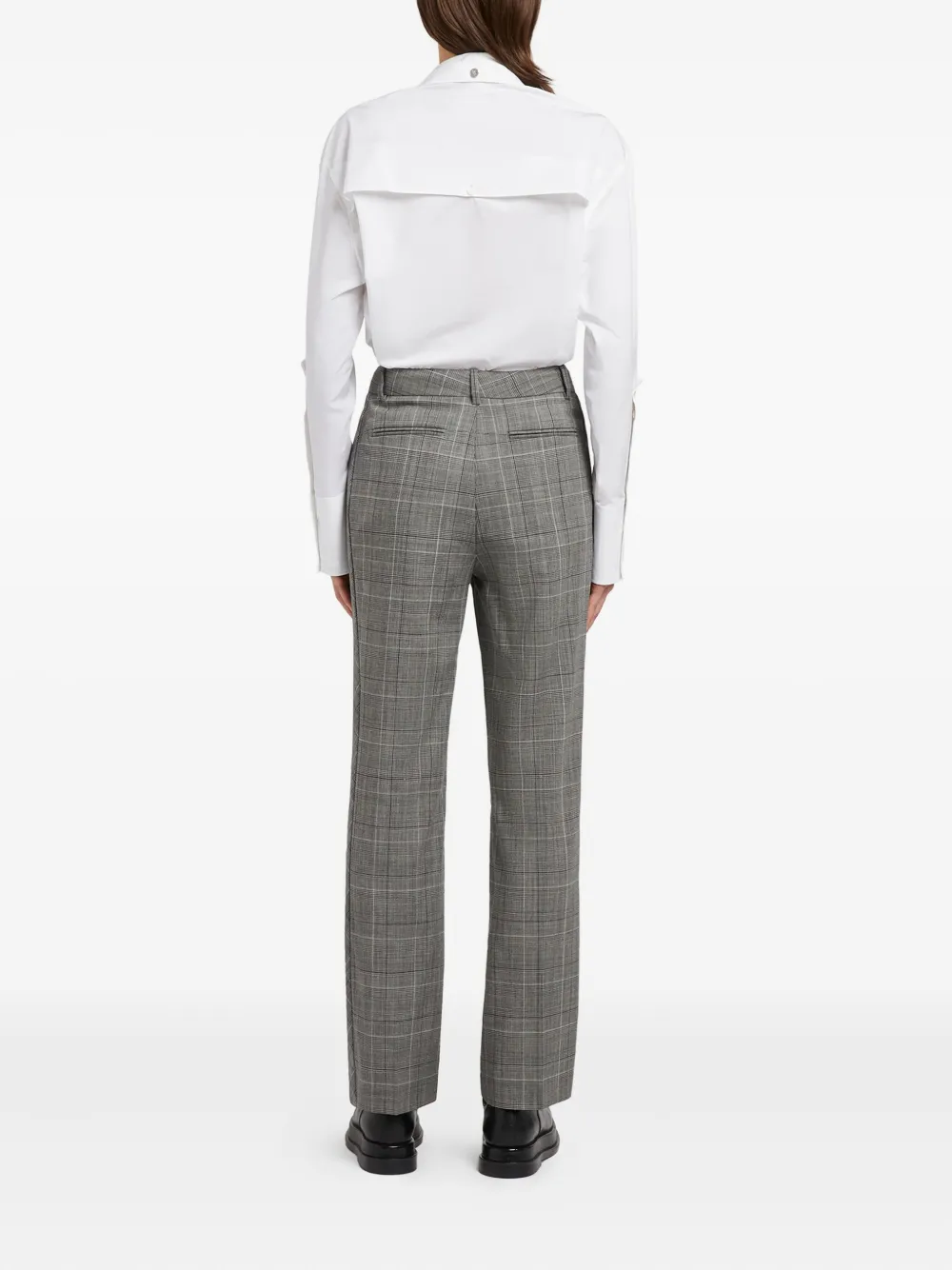 Ports 1961 Geruite pantalon Grijs