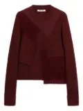 Ports 1961 patchwork wool sweater - Red