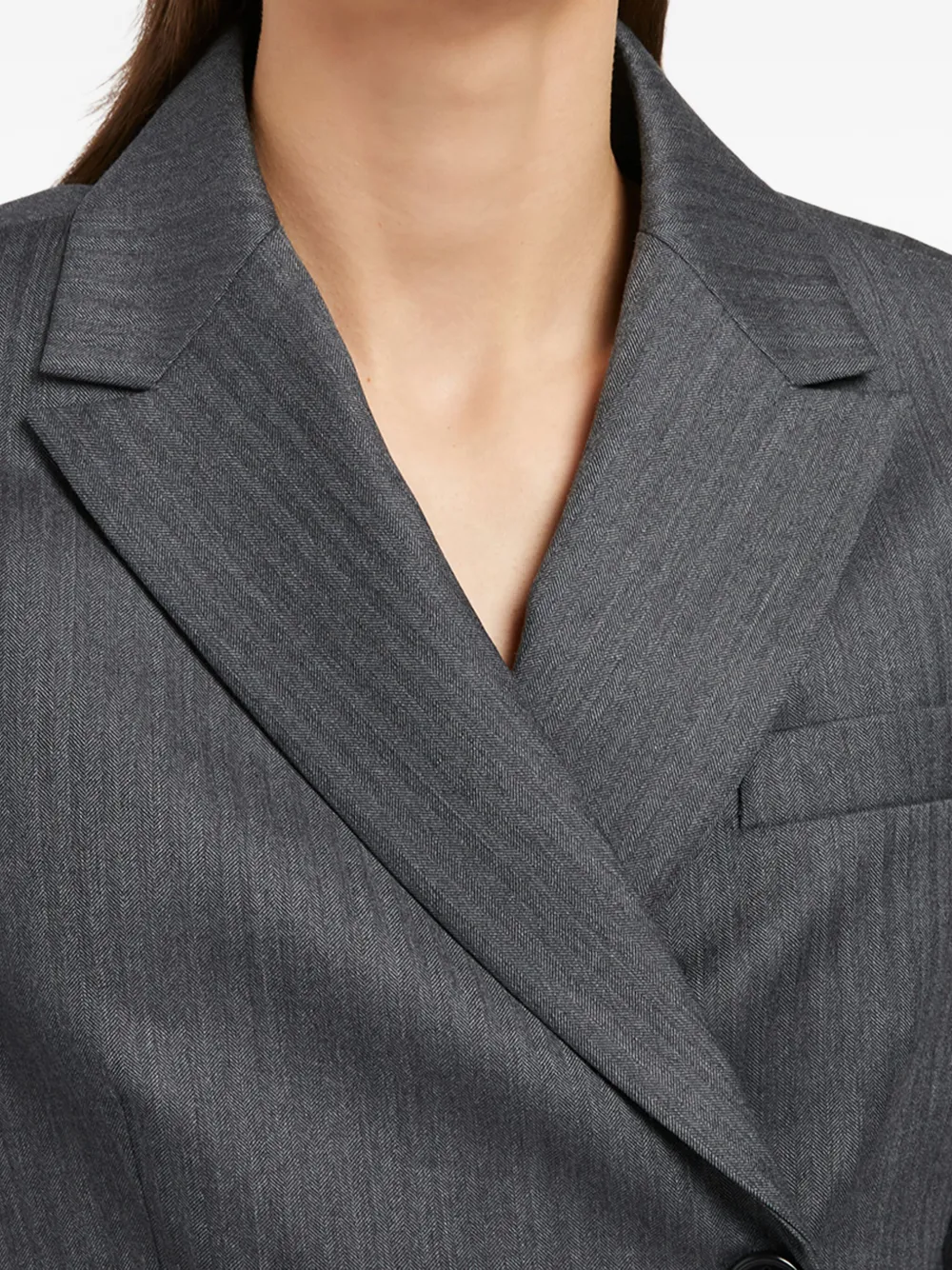 Ports 1961 Blazer met dubbele rij knopen Grijs