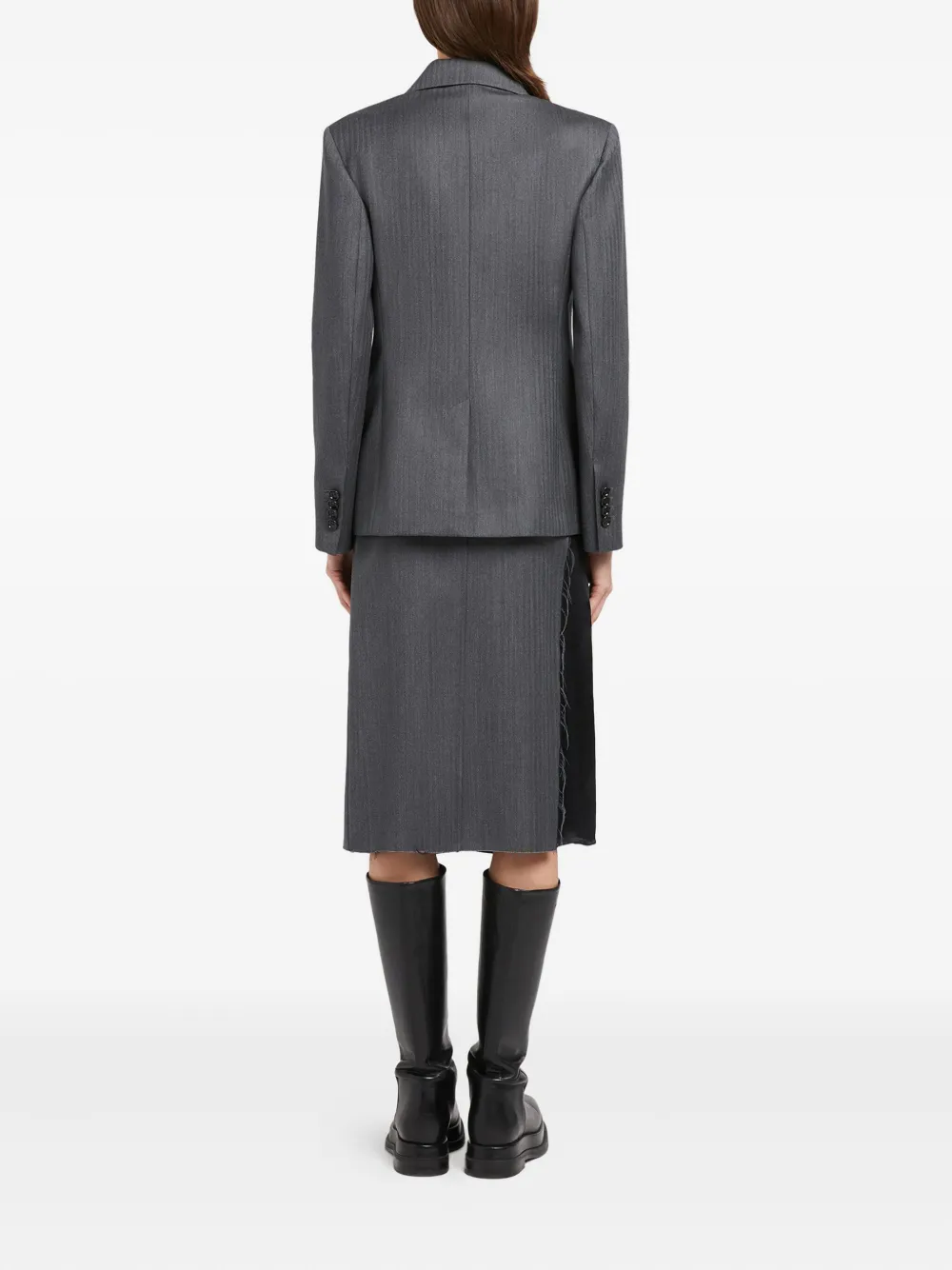 Ports 1961 Blazer met dubbele rij knopen Grijs