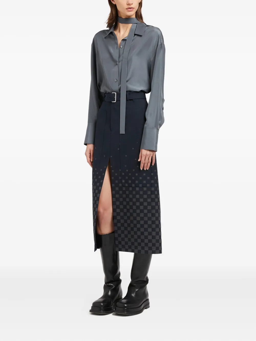 Ports 1961 Button-up blouse Grijs