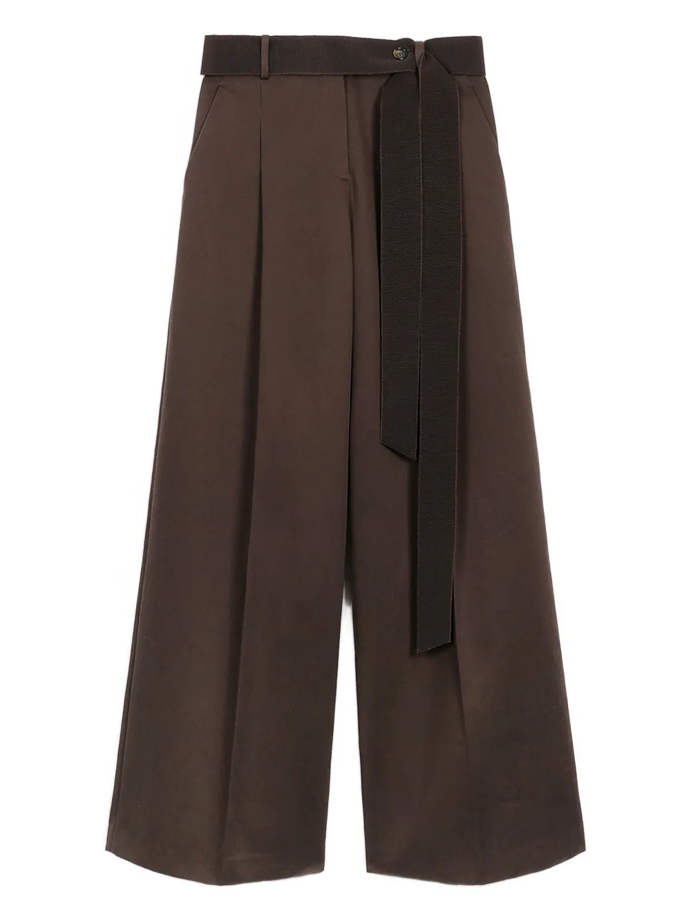 Ports 1961 pleated trousers 573-BROWN