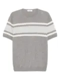Gran Sasso stripe-detail T-shirt - Grey