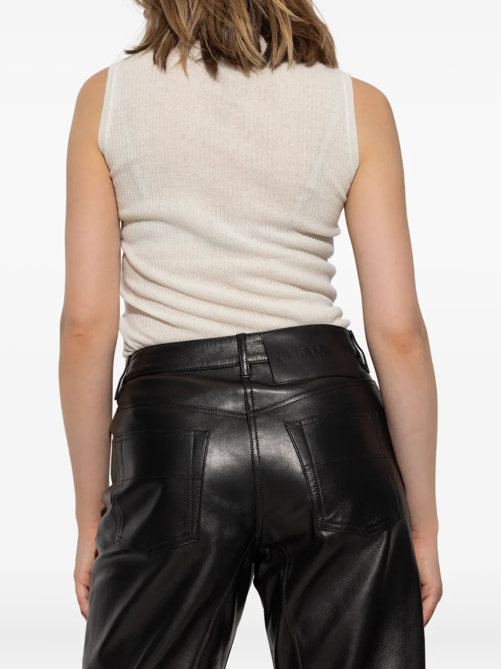 Fabiana Filippi ribbed tank top Wit