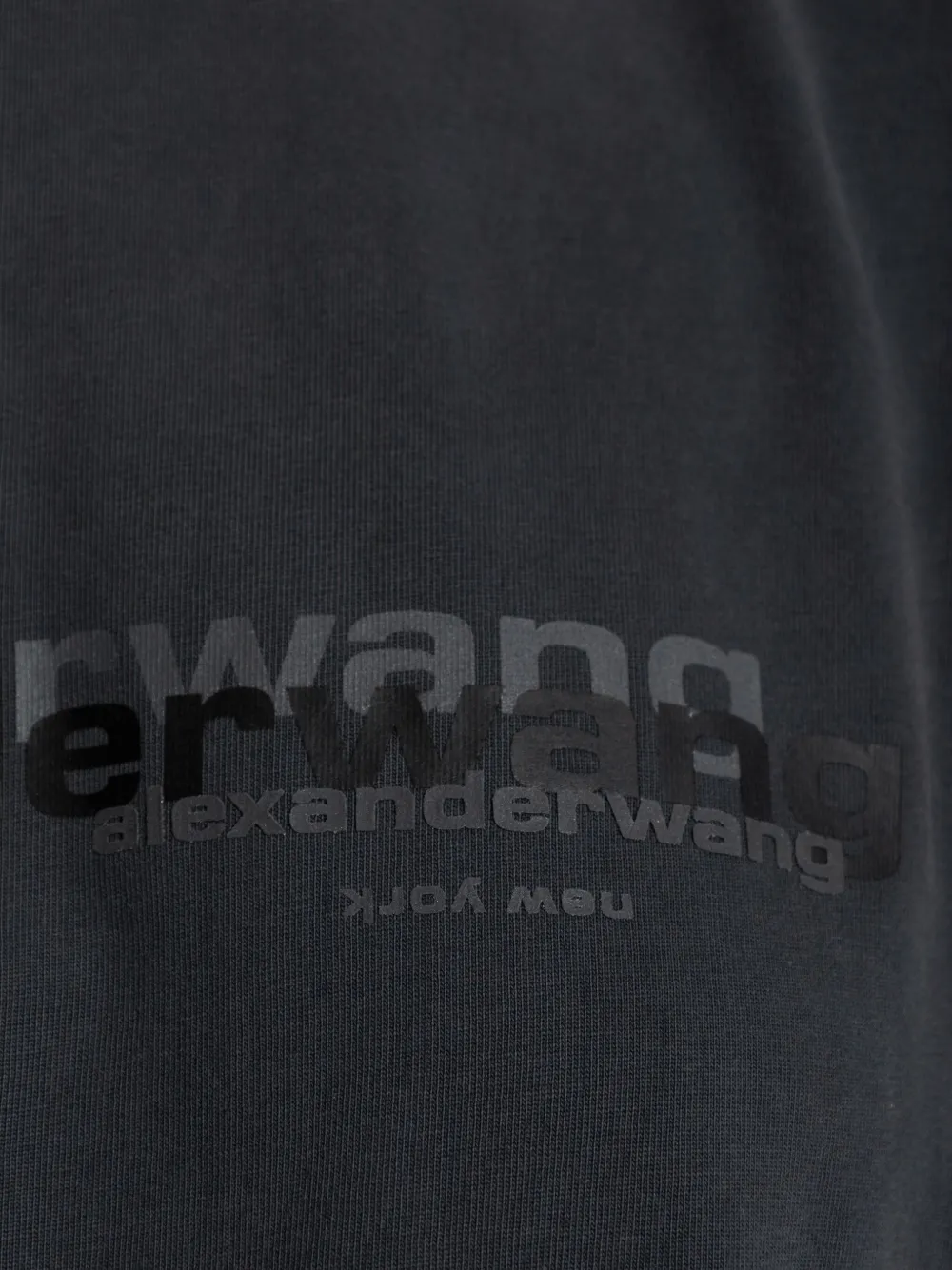 Alexander Wang logo-print T-shirt Grijs