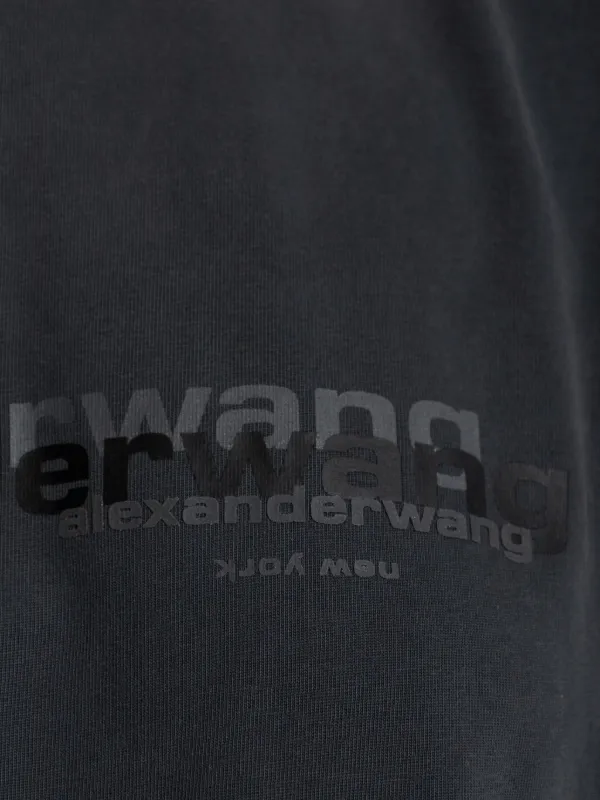 alexander wang MULTICOLOR LOGO ロンT グレー alexander wang MULTICOLOR LOGO ロンT グレー