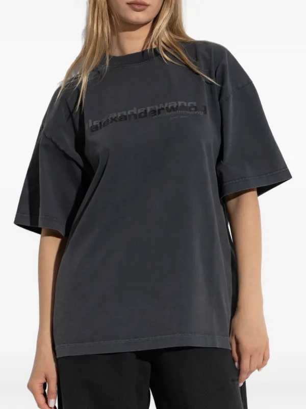 alexanderwang ダークグレー Tシャツ ﻿ M Alexander Wang Essential Tシャツ | グレー | FARFETCH JP