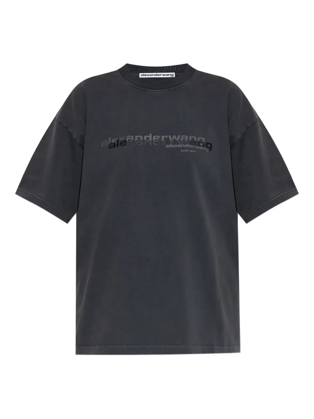 Alexander Wang logo-print T-shirt Grijs