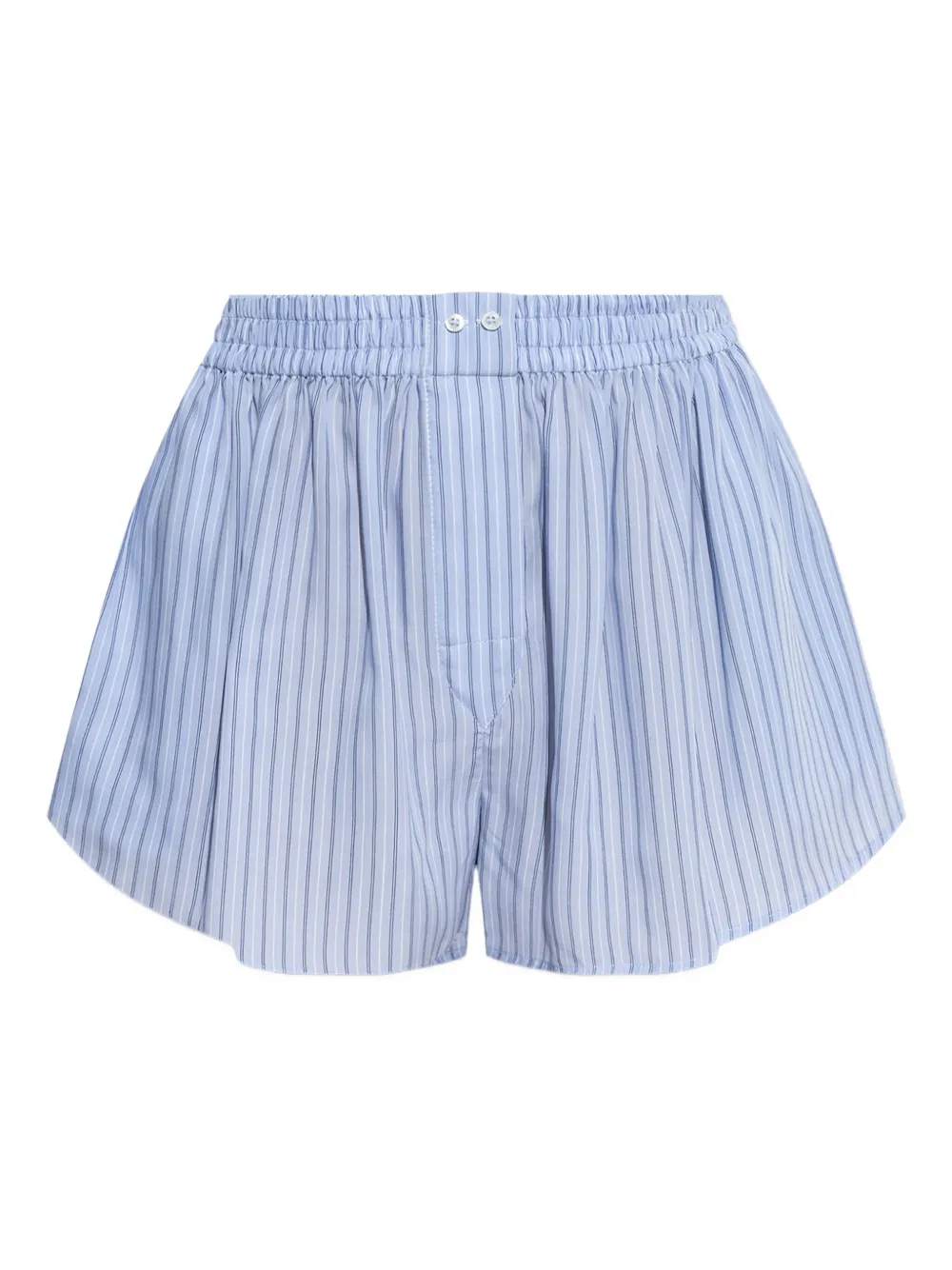 Alexander Wang striped elastic-waist shorts Blauw