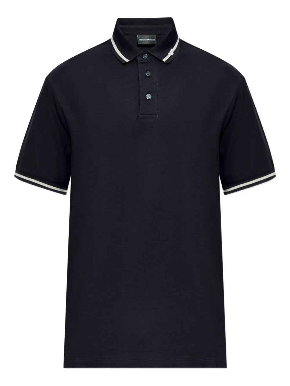 Emporio Armani Poloshirt met contrasterende afwerking Blauw