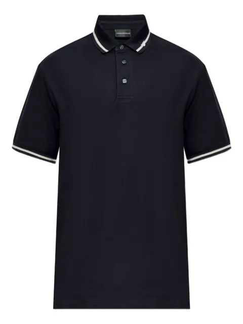 Emporio Armani polo à bords contrastants